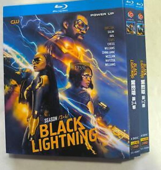 Black Lightning Season 1-4：8-Disc All RegionPlay Seal Box NEW Blu-ray