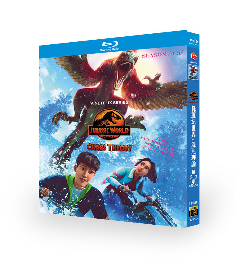 Jurassic World: Chaos Theory Season (2-3) 3-Disc All RegionPlay Seal Box NEW Blu-ray