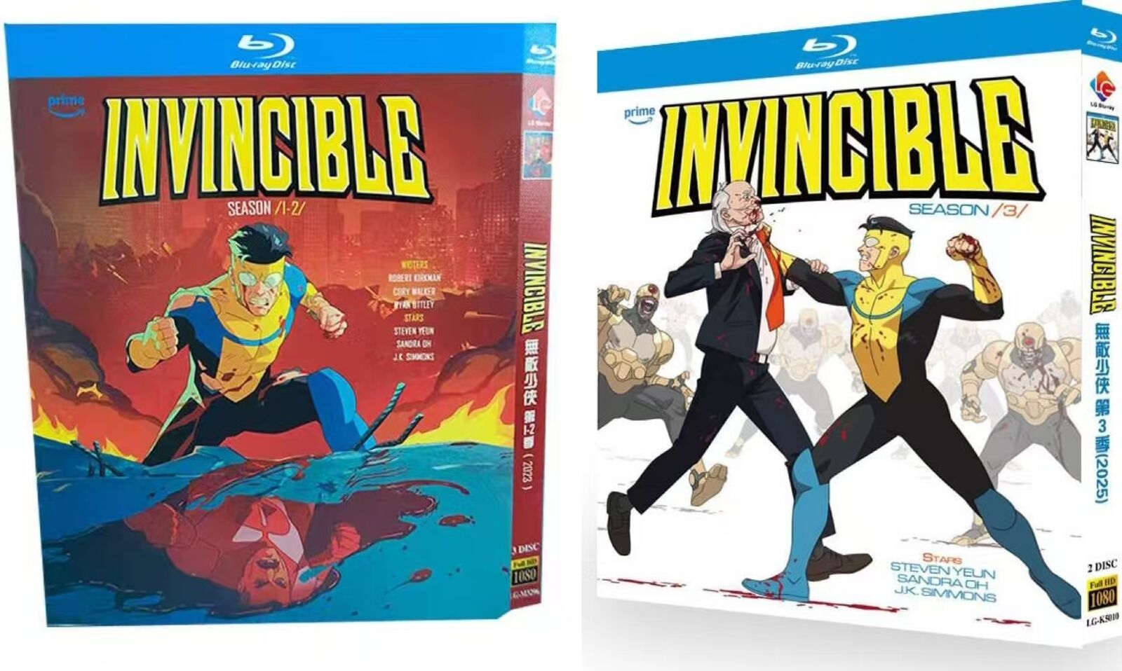 Invincible:Season (1-3) 5-Disc All RegionPlay Seal Box NEW Blu-ray