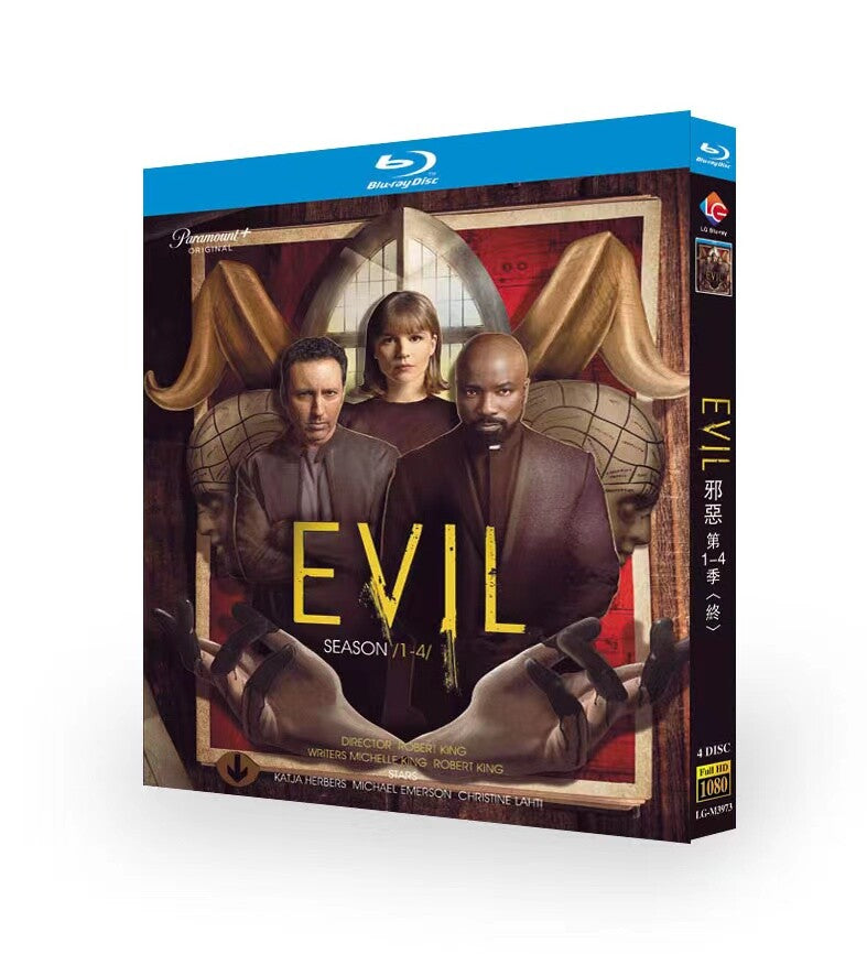 Evil:Season (1-4) 4-Disc All RegionPlay Seal Box NEW Blu-ray
