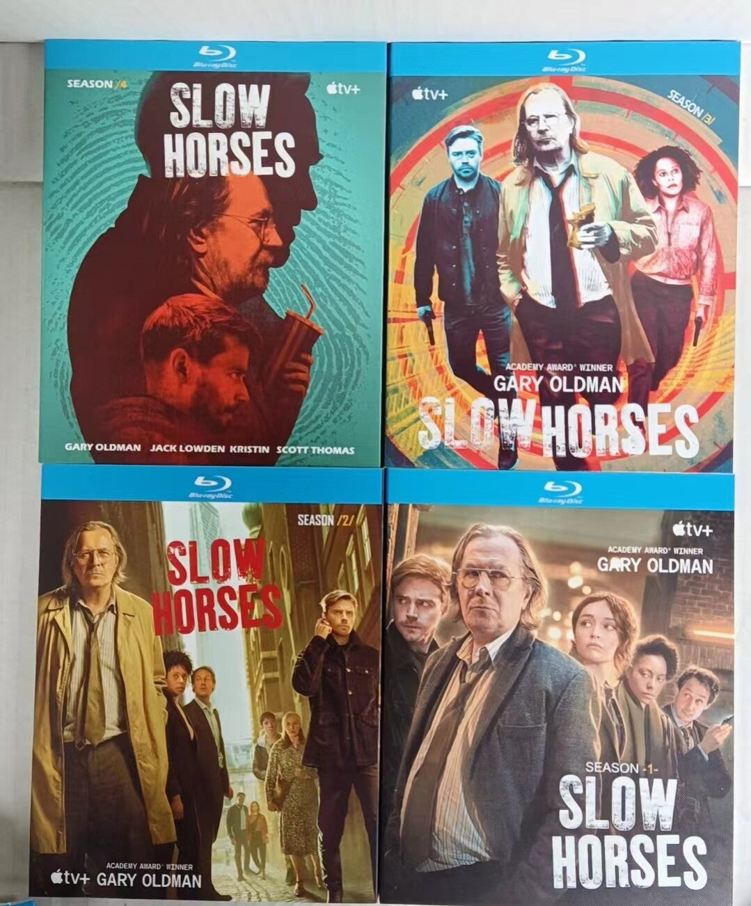 Slow Horses:Season (1-4) 8-Disc All RegionPlay Seal Box NEW Blu-ray