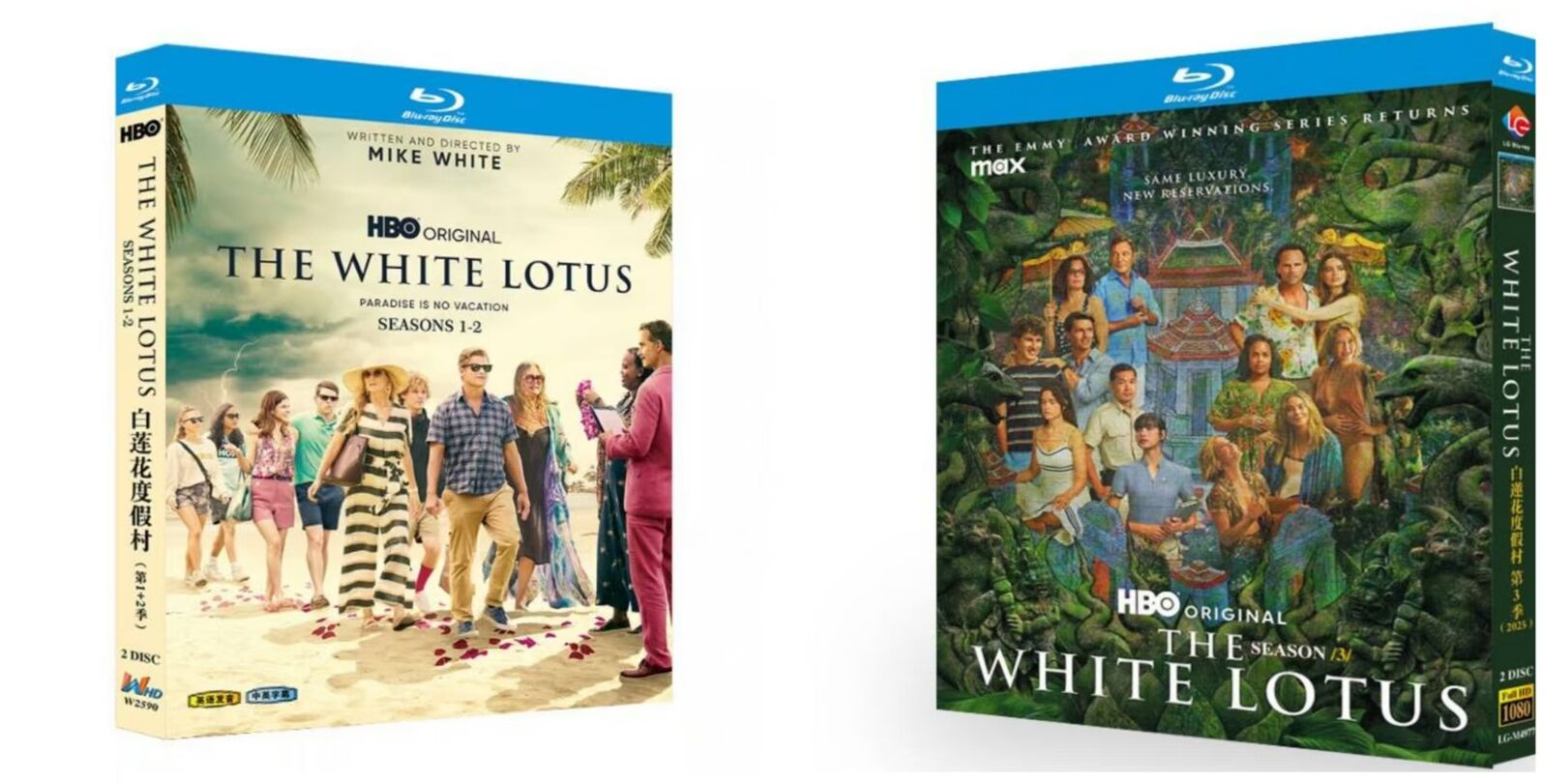 The White Lotus (1-3) 4-Disc All RegionPlay Seal Box NEW Blu-ray