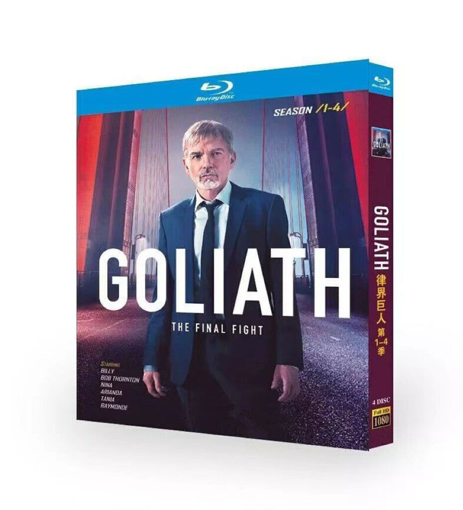 Goliath Season 1-4: 4-Disc All RegionPlay Seal Box NEW Blu-ray