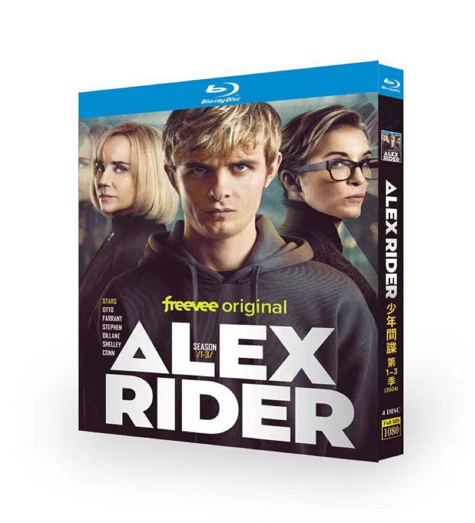 Alex Rider Season 1-3: 4-Disc All RegionPlay Seal Box NEW Blu-ray