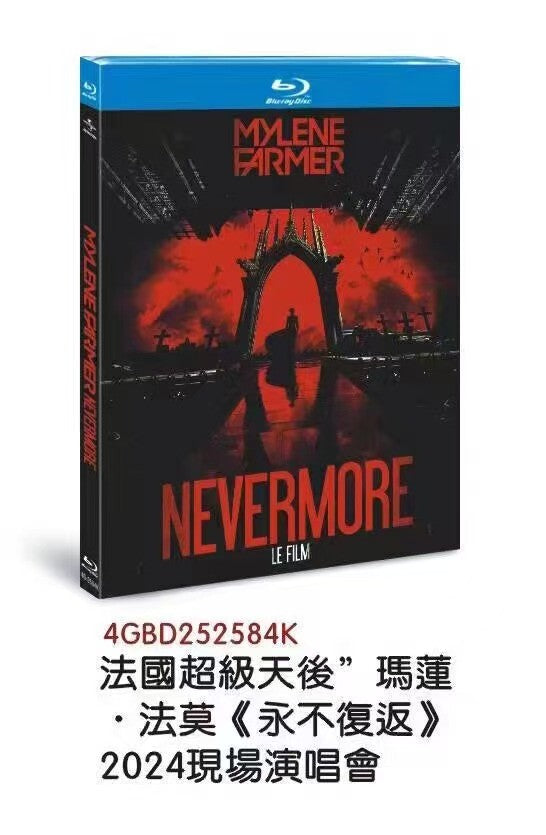 Mylène Farmer NEVERMORE 2024 Live concert:1-Disc All RegionPlay Seal Box NEW Blu-ray