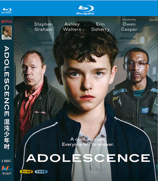 Adolescence (2025) 1-Disc All RegionPlay Seal Box NEW Blu-ray