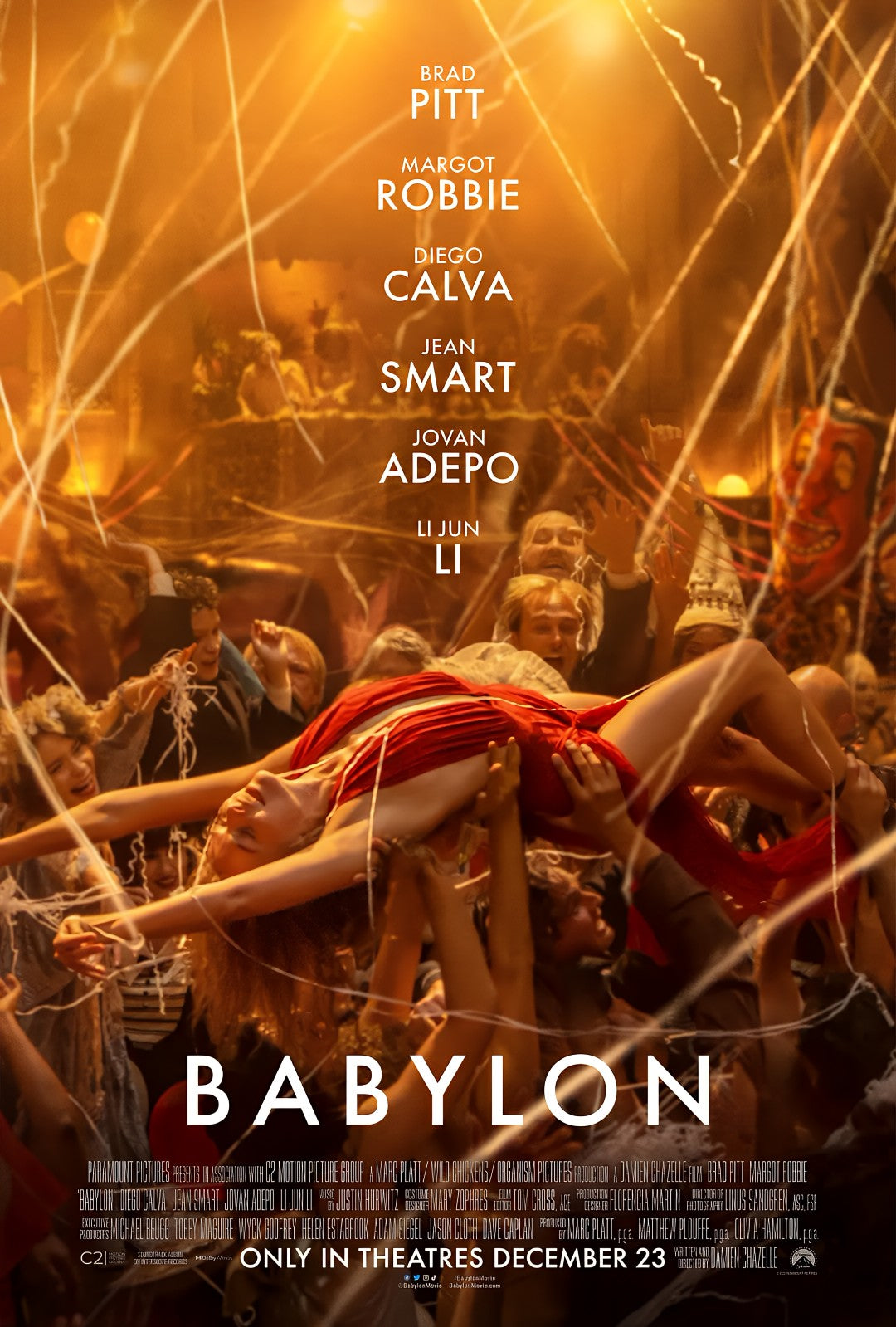 1-Disc Babylon (2022) 1080P for Gift Movie All RegionPlay Seal Box Blu-ray