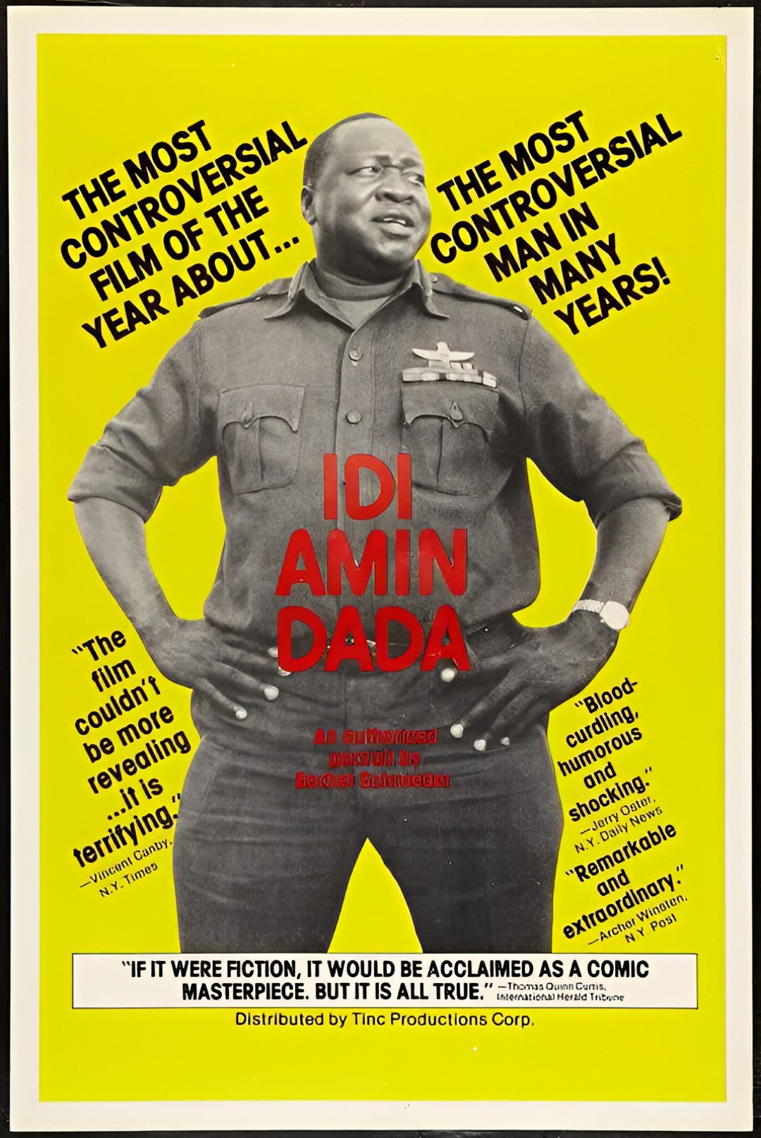 1-Disc General Idi Amin Dada: A Self Portrait (1974) 1080P for Gift Movie All RegionPlay Seal Box Blu-ray