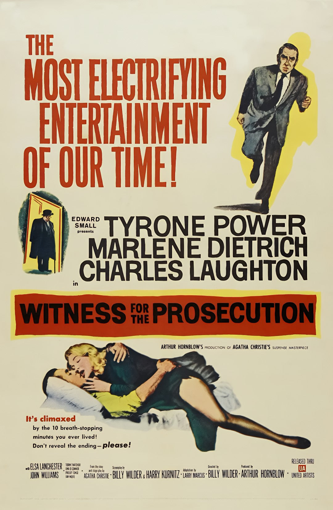 1-Disc Witness for the Prosecution (1957) 1080P for Gift Movie All RegionPlay Seal Box Blu-ray