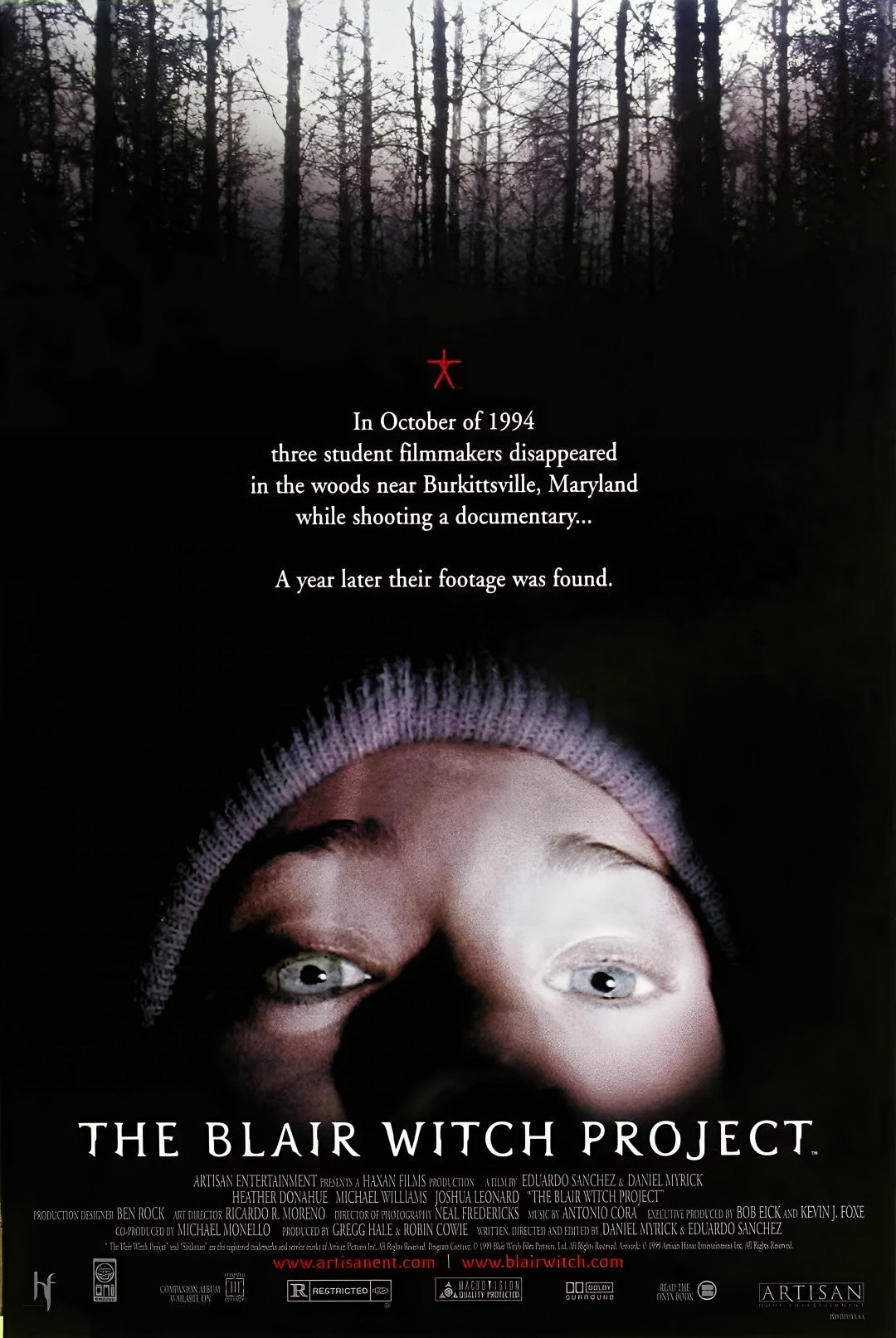 1-Disc The Blair Witch Project (1999) 1080P for Gift Movie All RegionPlay Seal Box Blu-ray
