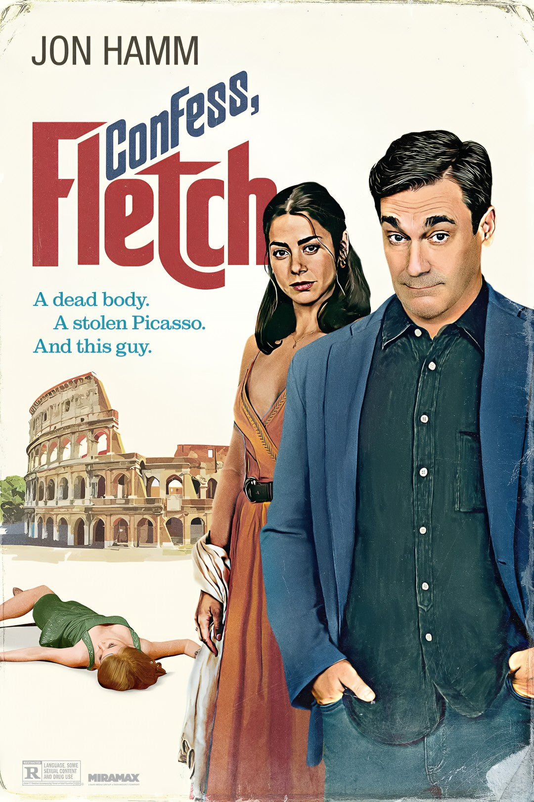 1-Disc ConfessFletch (2022) 1080P for Gift Movie All RegionPlay Seal Box Blu-ray