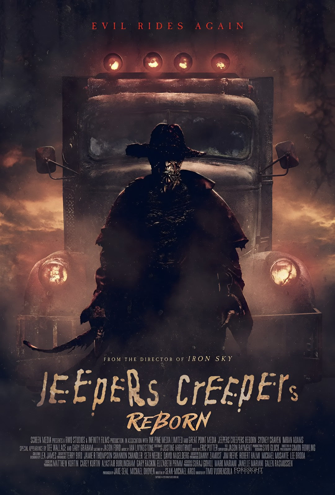 1-Disc Jeepers Creepers: Reborn (2022) 1080P for Gift Movie All RegionPlay Seal Box Blu-ray