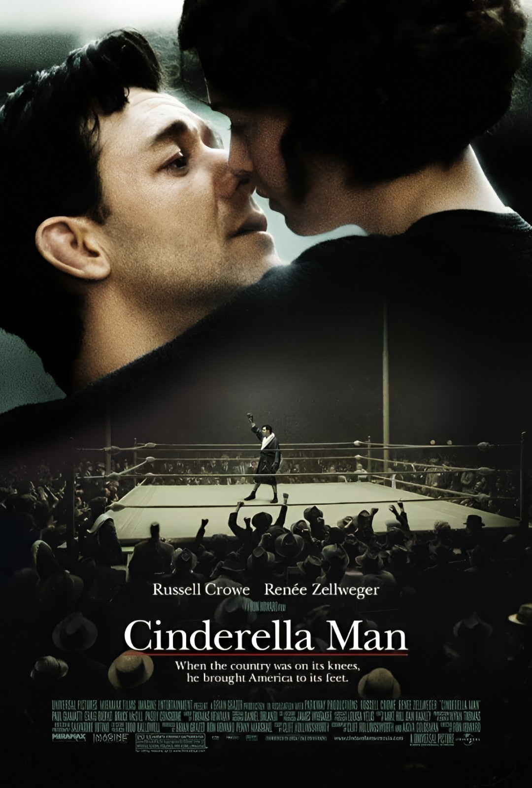 1-Disc Cinderella Man (2005) 1080P for Gift Movie All RegionPlay Seal Box Blu-ray