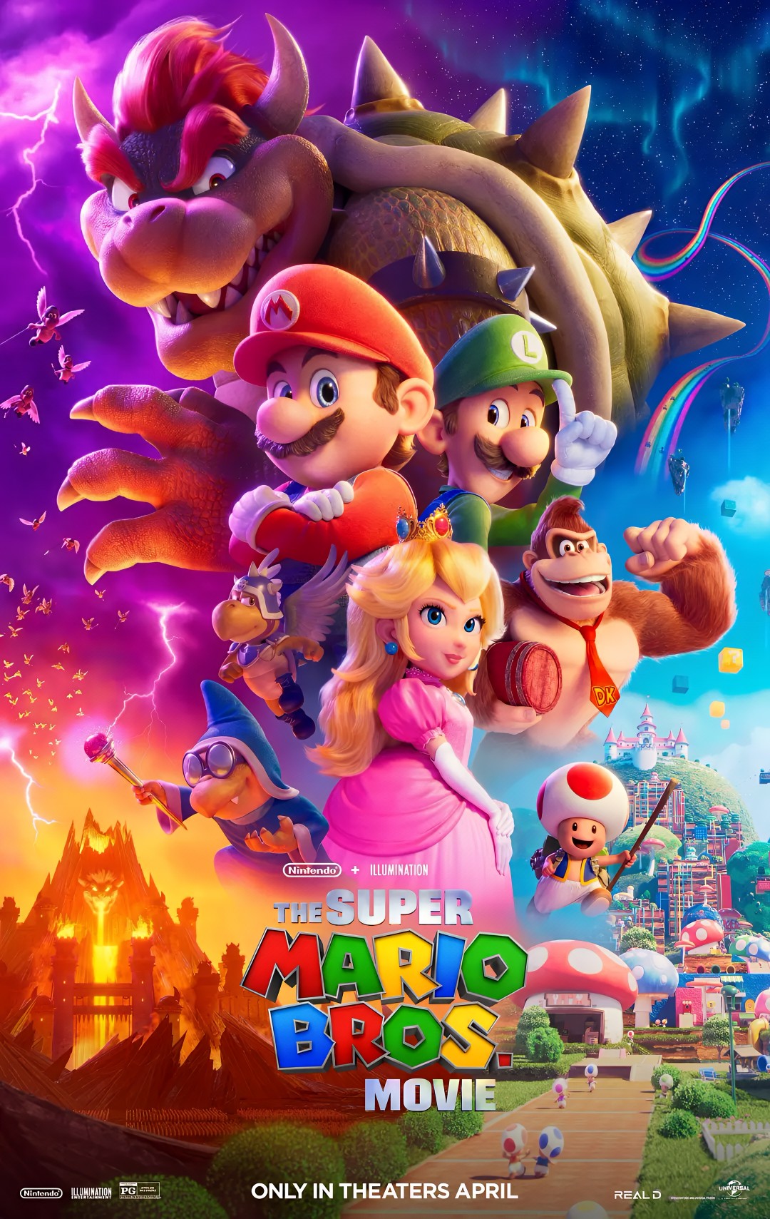 1-Disc The Super Mario Bros. Movie (2023) 1080P for Gift Movie All RegionPlay Seal Box Blu-ray
