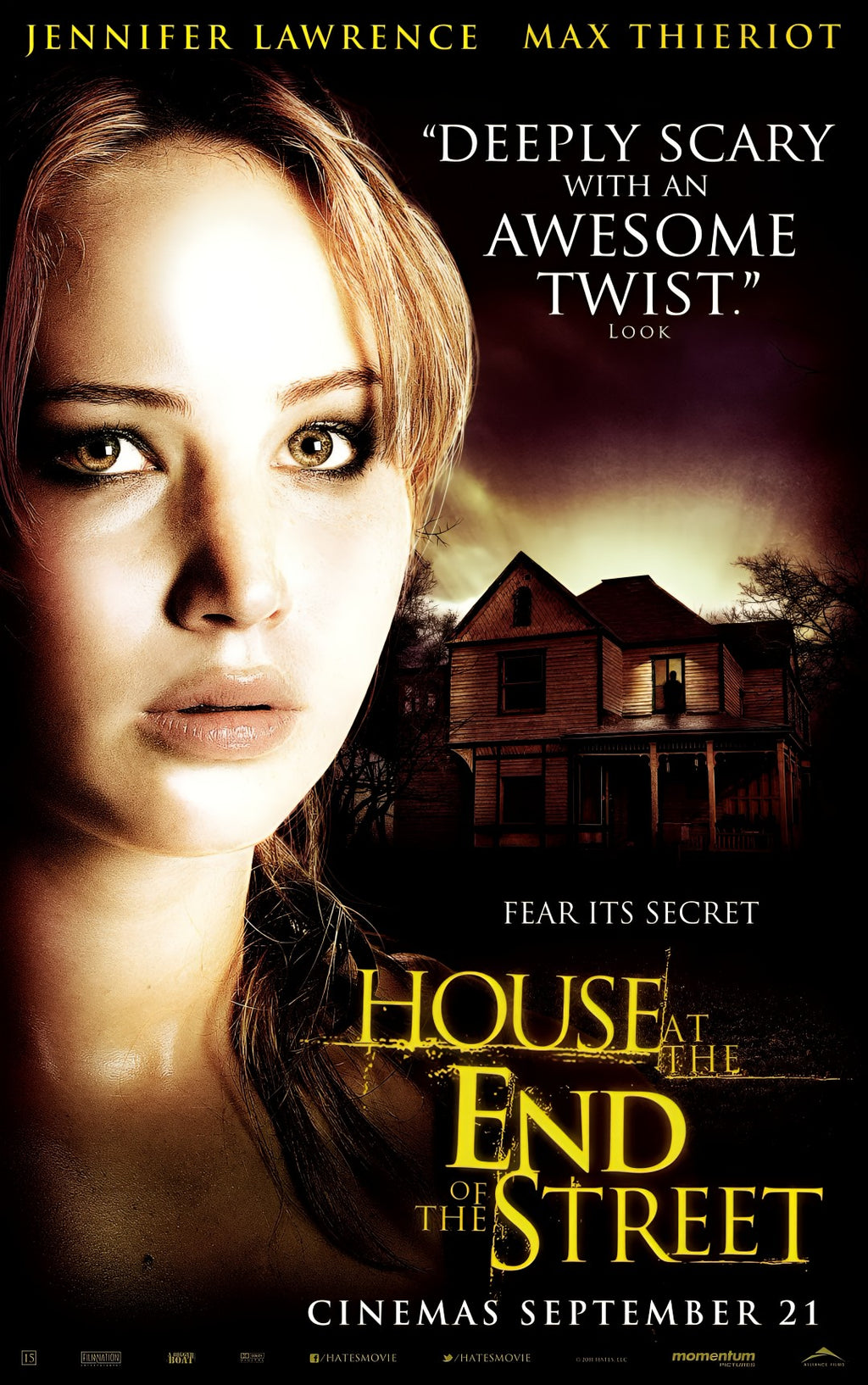2-Disc House at the End of the Street (2012) 1080P for Gift Movie All RegionPlay Seal Box Blu-ray