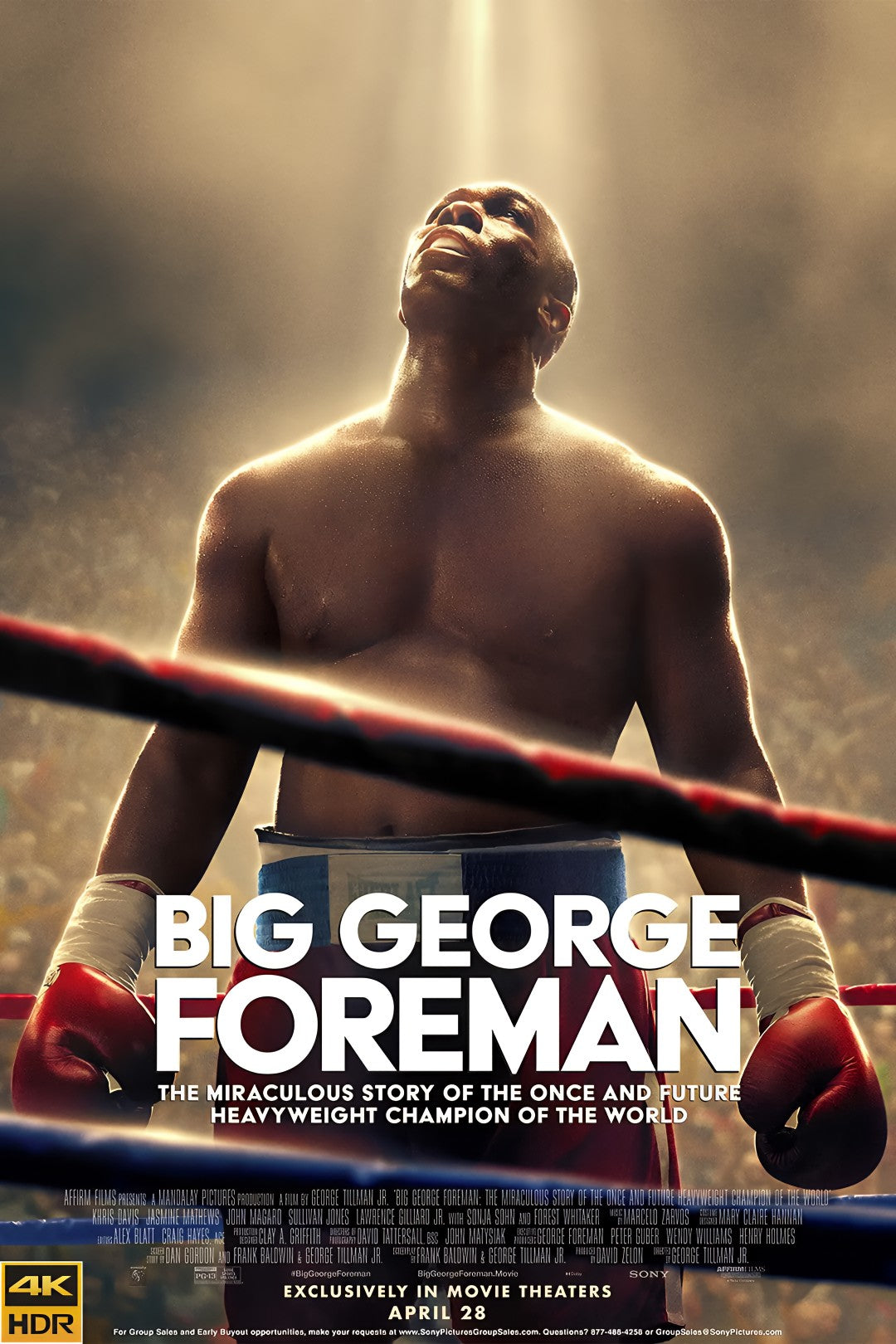 1-Disc Big George Foreman (2023) 1080P for Gift Movie All RegionPlay Seal Box Blu-ray