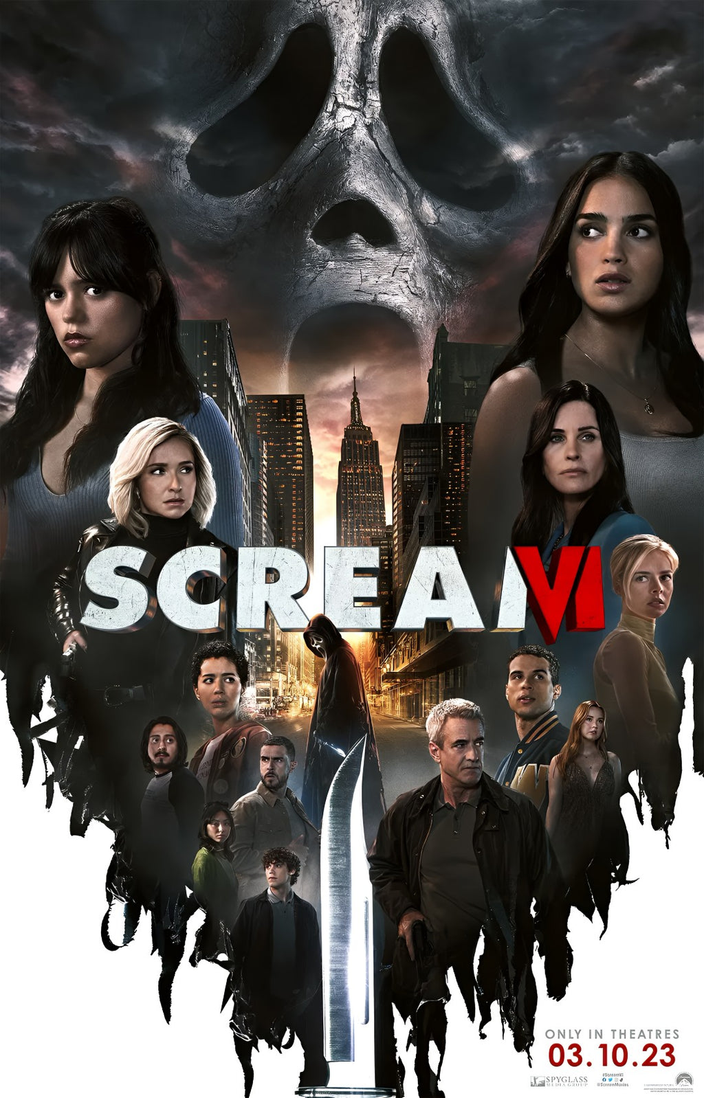1-Disc Scream VI (2023) 1080P for Gift Movie All RegionPlay Seal Box Blu-ray