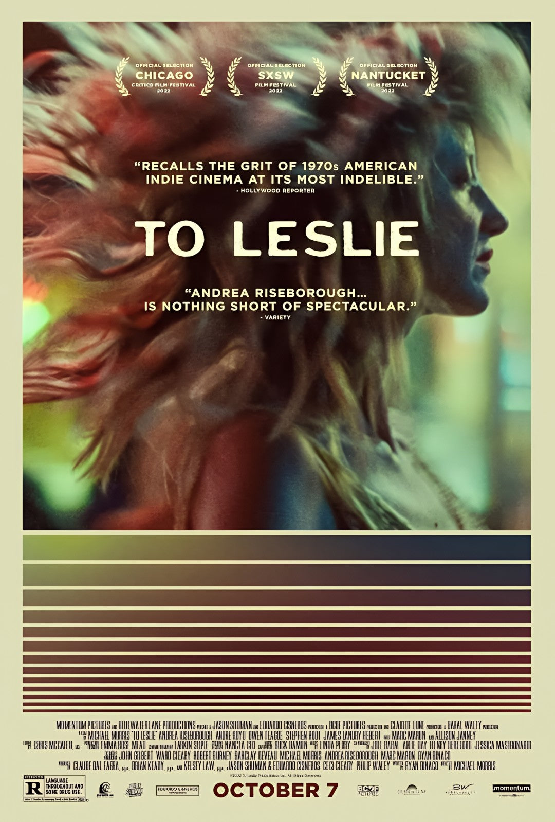 1-Disc To Leslie (2022) 1080P for Gift Movie All RegionPlay Seal Box Blu-ray