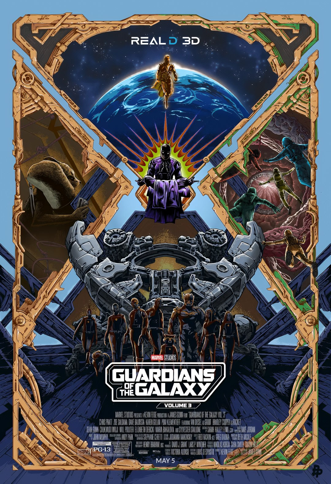 1-Disc Guardians of the Galaxy Vol. 3 (2023) 1080P for Gift Movie All RegionPlay Seal Box Blu-ray