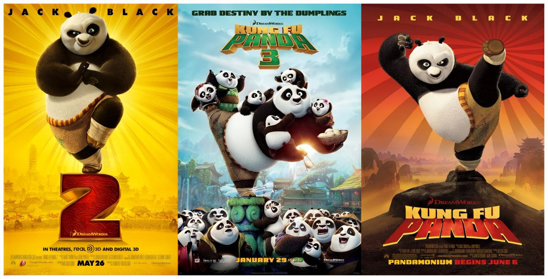 3-Disc Kung Fu Panda Season 1-3 1080P for Gift Movie All RegionPlay Seal Box Blu-ray