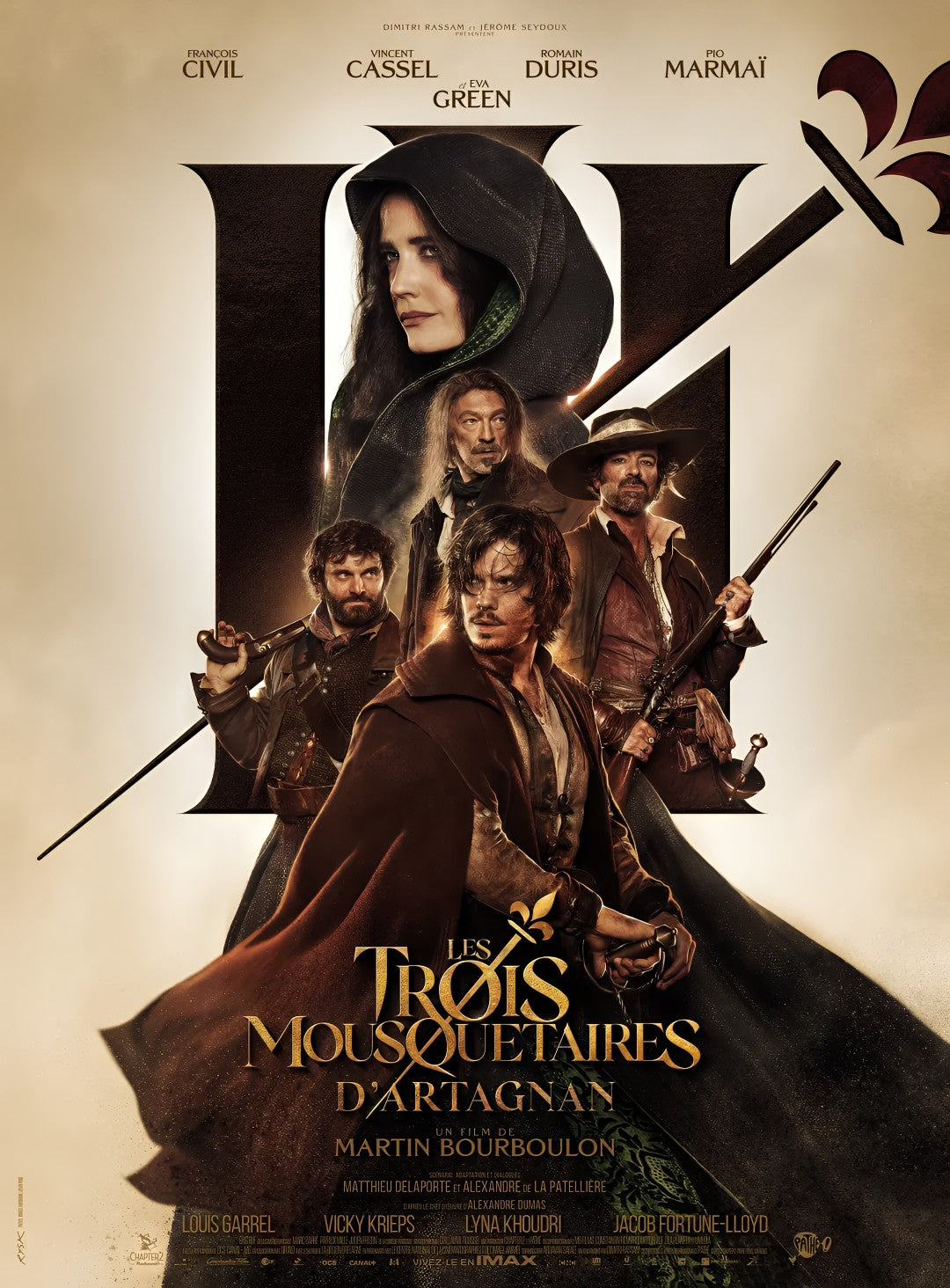 1-Disc Les Trois Mousquetaires: D'Artagnan (2023) 1080P for Gift Movie All RegionPlay Seal Box Blu-ray