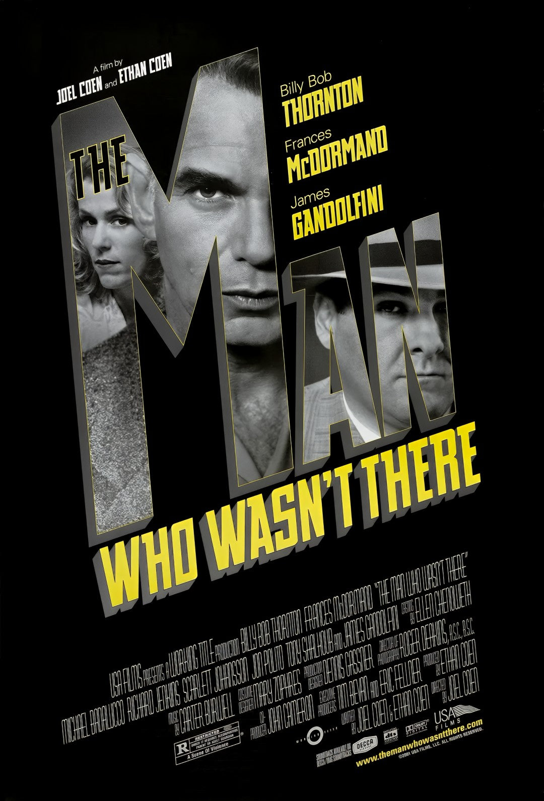 1-Disc The Man Who Wasn't There (2001) 1080P for Gift Movie All RegionPlay Seal Box Blu-ray