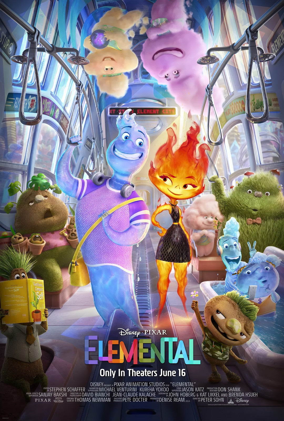 1-Disc Elemental (2023) 1080P for Gift Movie All RegionPlay Seal Box Blu-ray