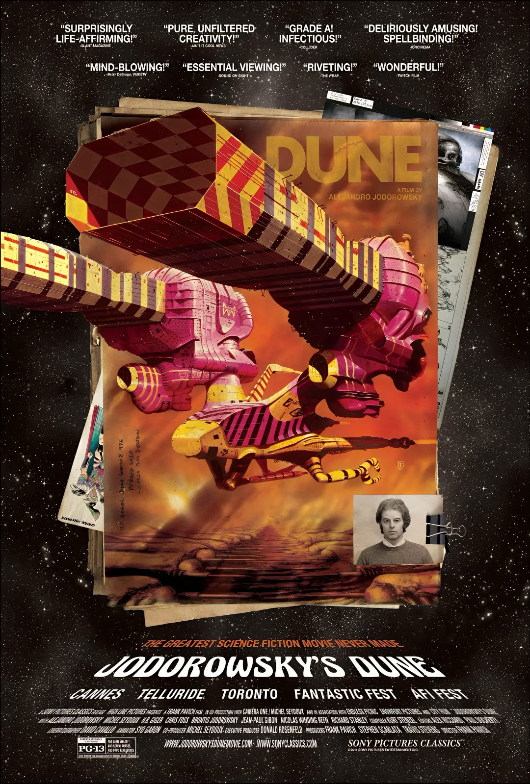 1-Disc Jodorowsky's Dune (2013) 1080P for Gift Movie All RegionPlay Seal Box Blu-ray