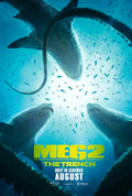 1-Disc Meg 2: The Trench (2023) 1080P for Gift Movie All RegionPlay Seal Box Blu-ray