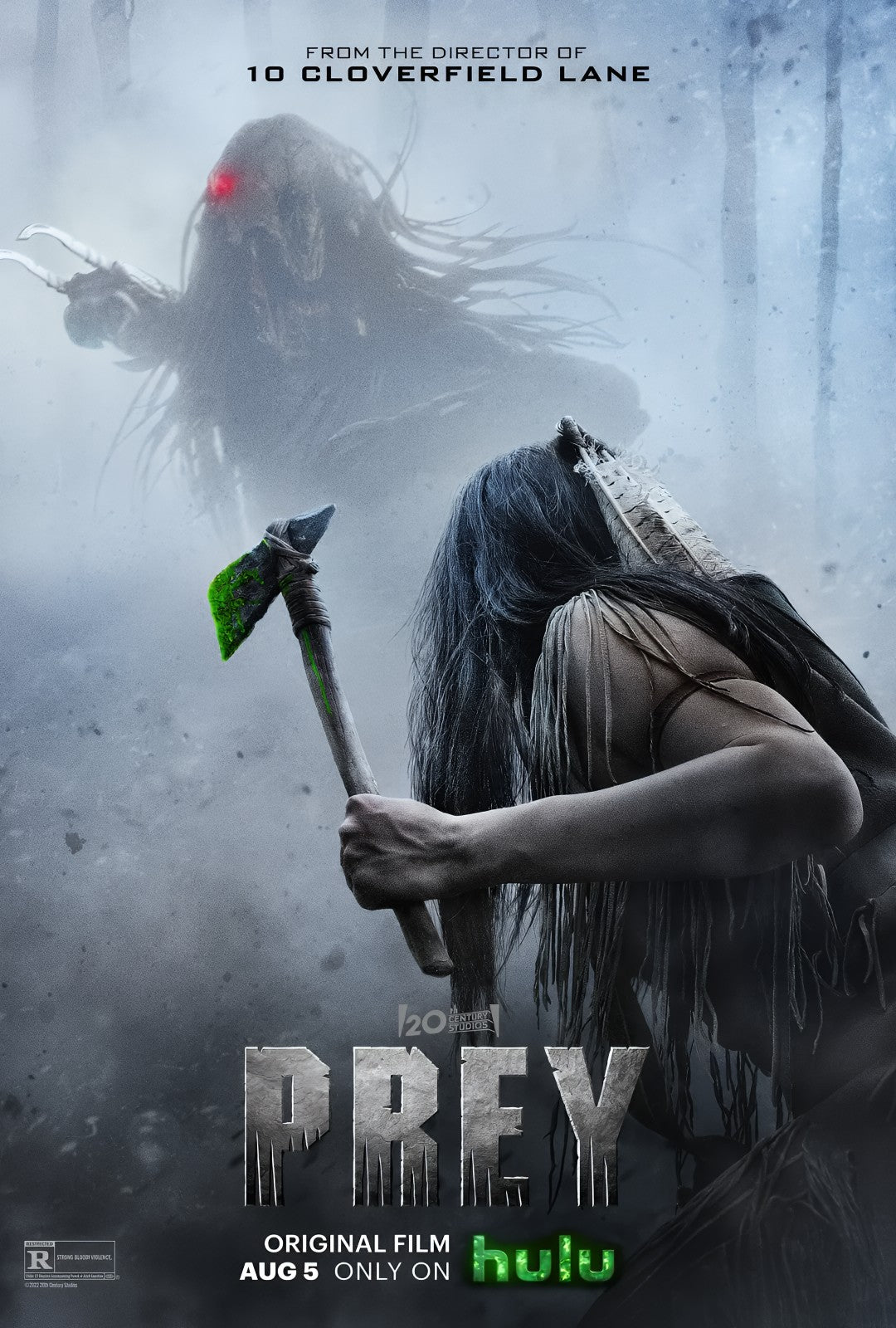 1-Disc Prey (2022) 1080P for Gift Movie All RegionPlay Seal Box Blu-ray