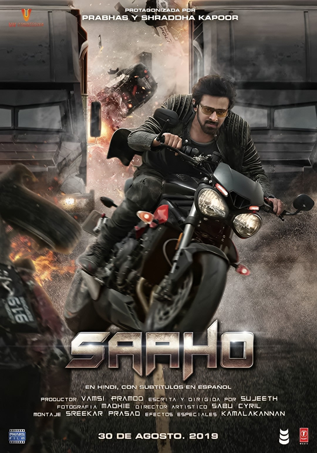 1-Disc Saaho (2019) 1080P for Gift Movie All RegionPlay Seal Box Blu-ray