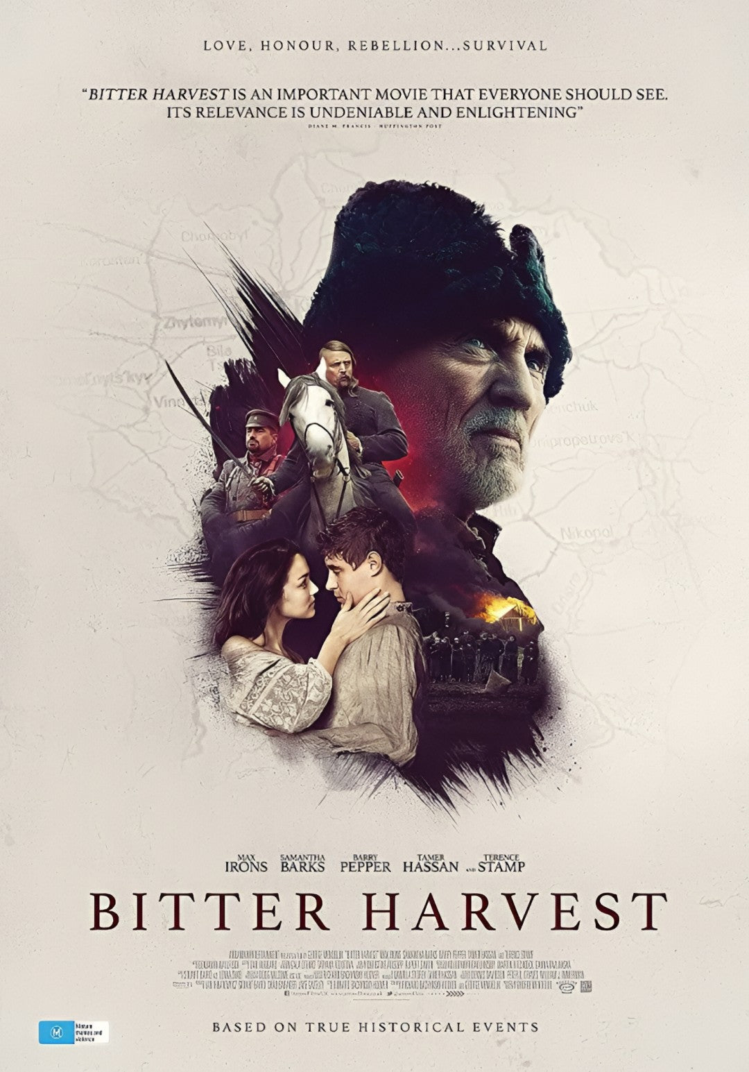 1-Disc Bitter Harvest (2017) 1080P for Gift Movie All RegionPlay Seal Box Blu-ray