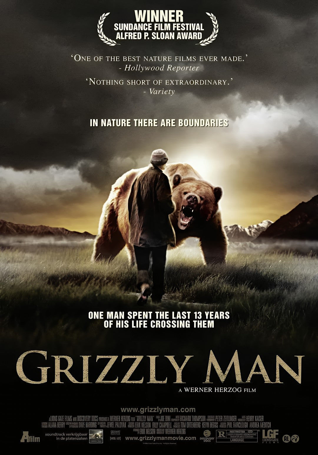 1-Disc Grizzly Man (2005) 1080P for Gift Movie All RegionPlay Seal Box Blu-ray