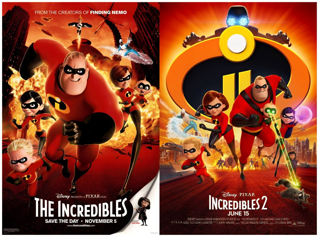 2-Disc The Incredibles Season 1-2 1080P for Gift Movie All RegionPlay Seal Box Blu-ray