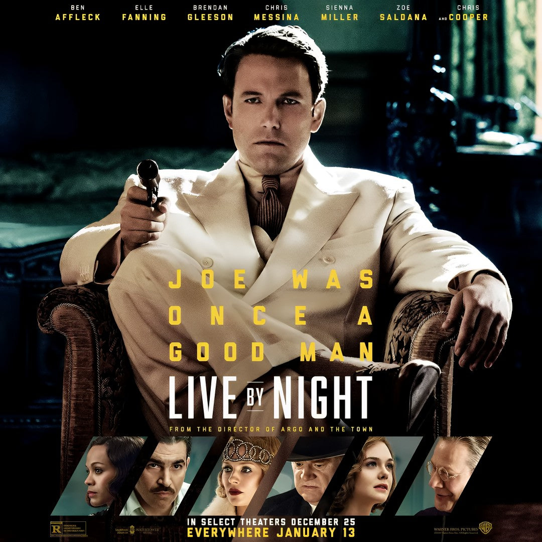 1-Disc Live by Night (2016) 1080P for Gift Movie All RegionPlay Seal Box Blu-ray