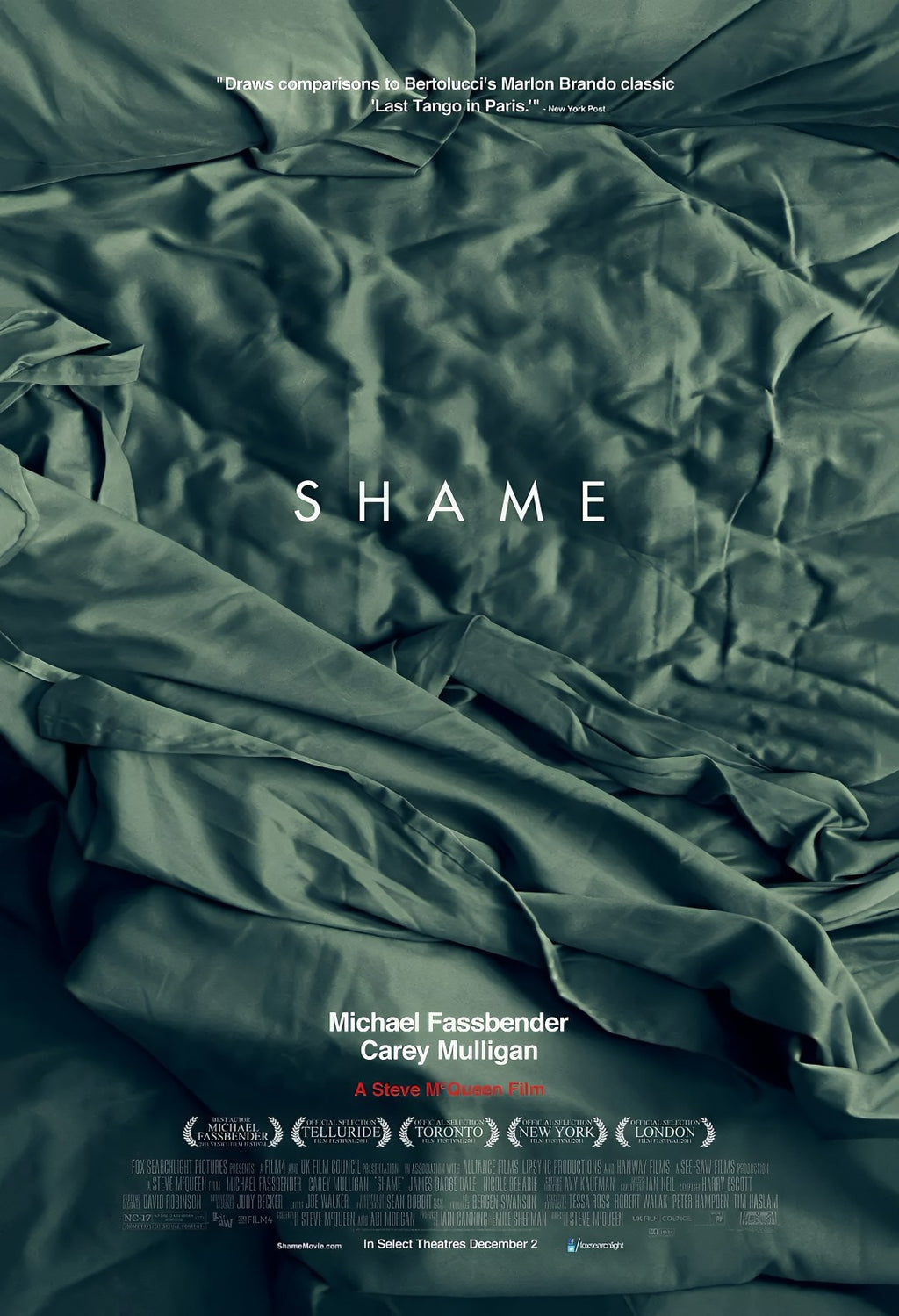 1-Disc Shame (2011) 1080P for Gift Movie All RegionPlay Seal Box Blu-ray