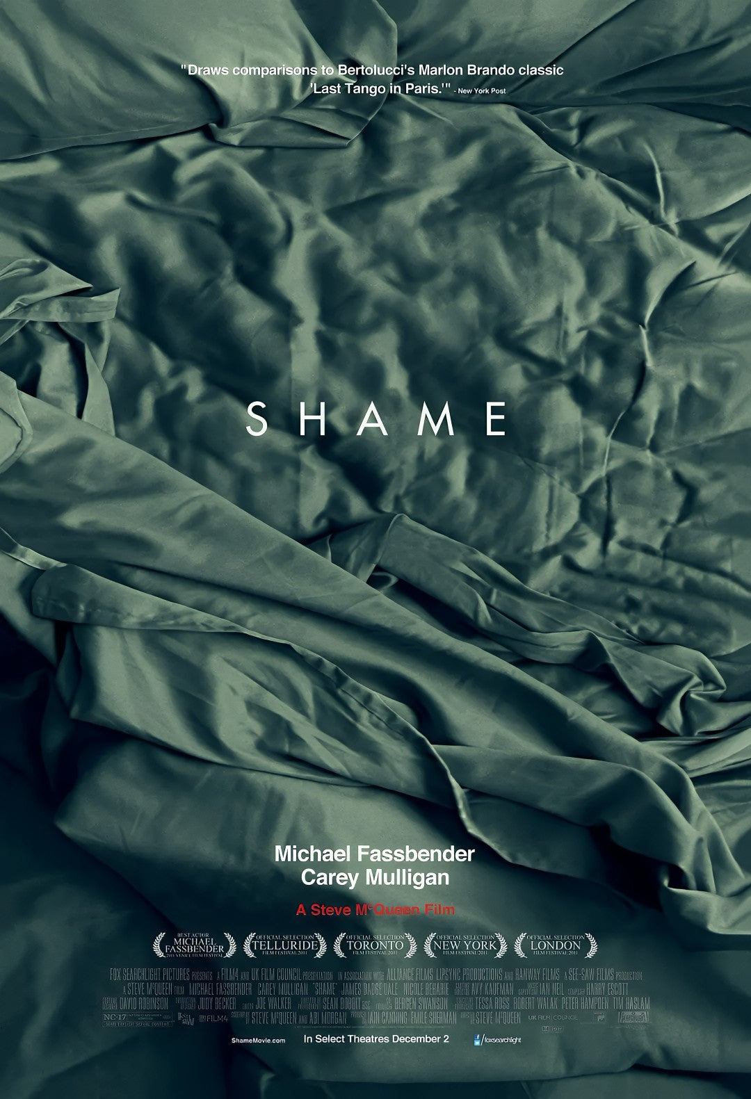 1-Disc Shame (2011) 1080P for Gift Movie All RegionPlay Seal Box Blu-ray