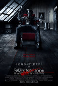 1-Disc Sweeney Todd: The Demon Barber of Fleet Street (2007) 1080P for Gift Movie All RegionPlay Seal Box Blu-ray