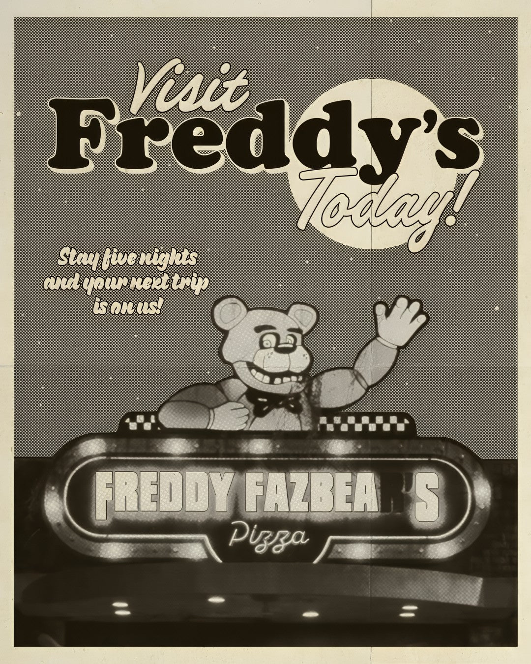 1-Disc Five Nights At Freddy's (2023) 1080P for Gift Movie All RegionPlay Seal Box Blu-ray