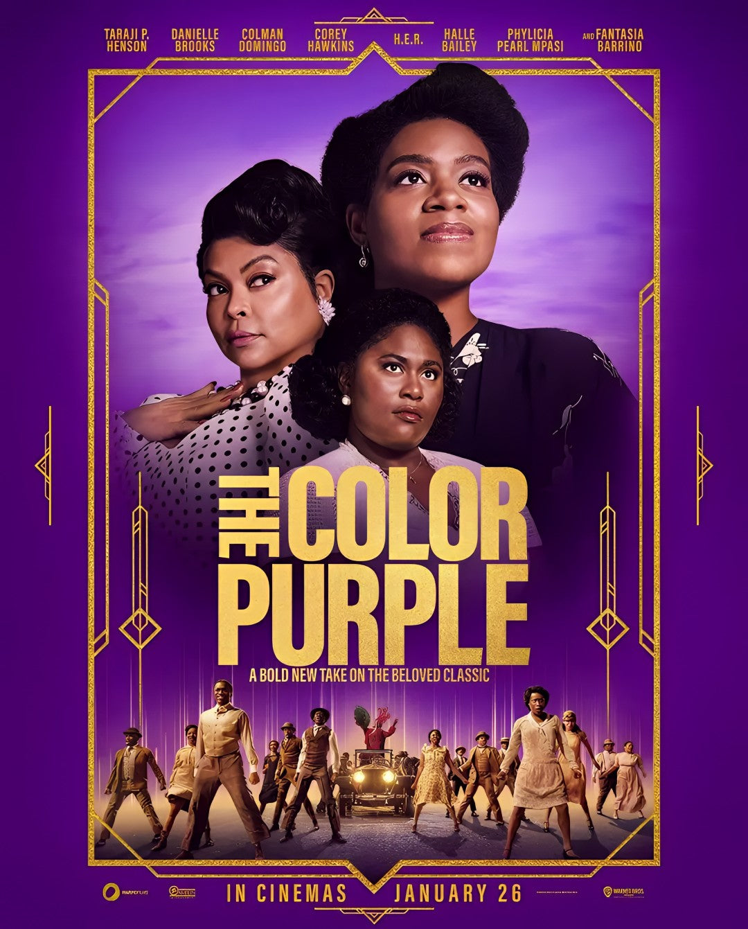 1-Disc The Color Purple (2023) 1080P for Gift Movie All RegionPlay Seal Box Blu-ray