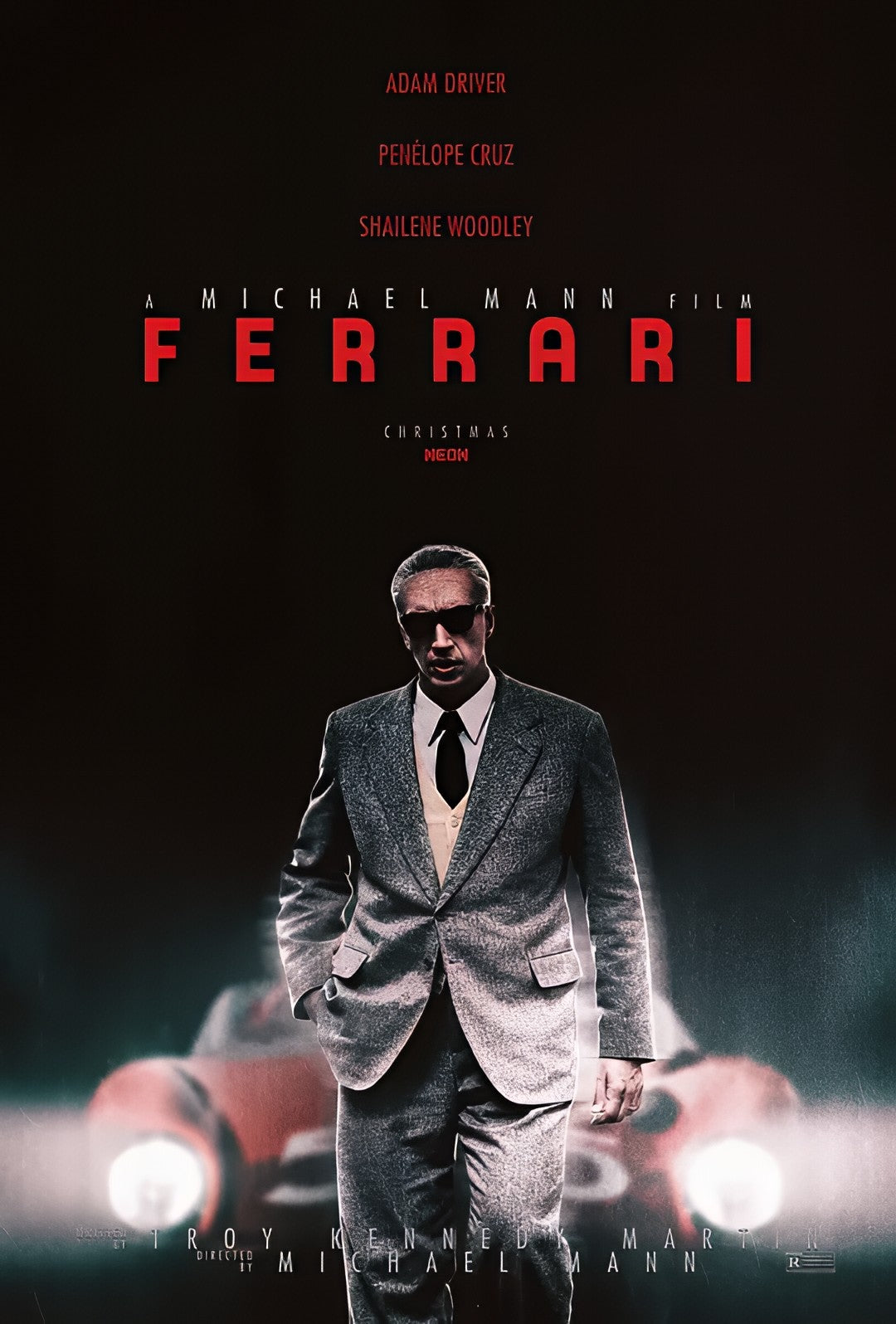 1-Disc Ferrari (2023) 1080P for Gift Movie All RegionPlay Seal Box Blu-ray
