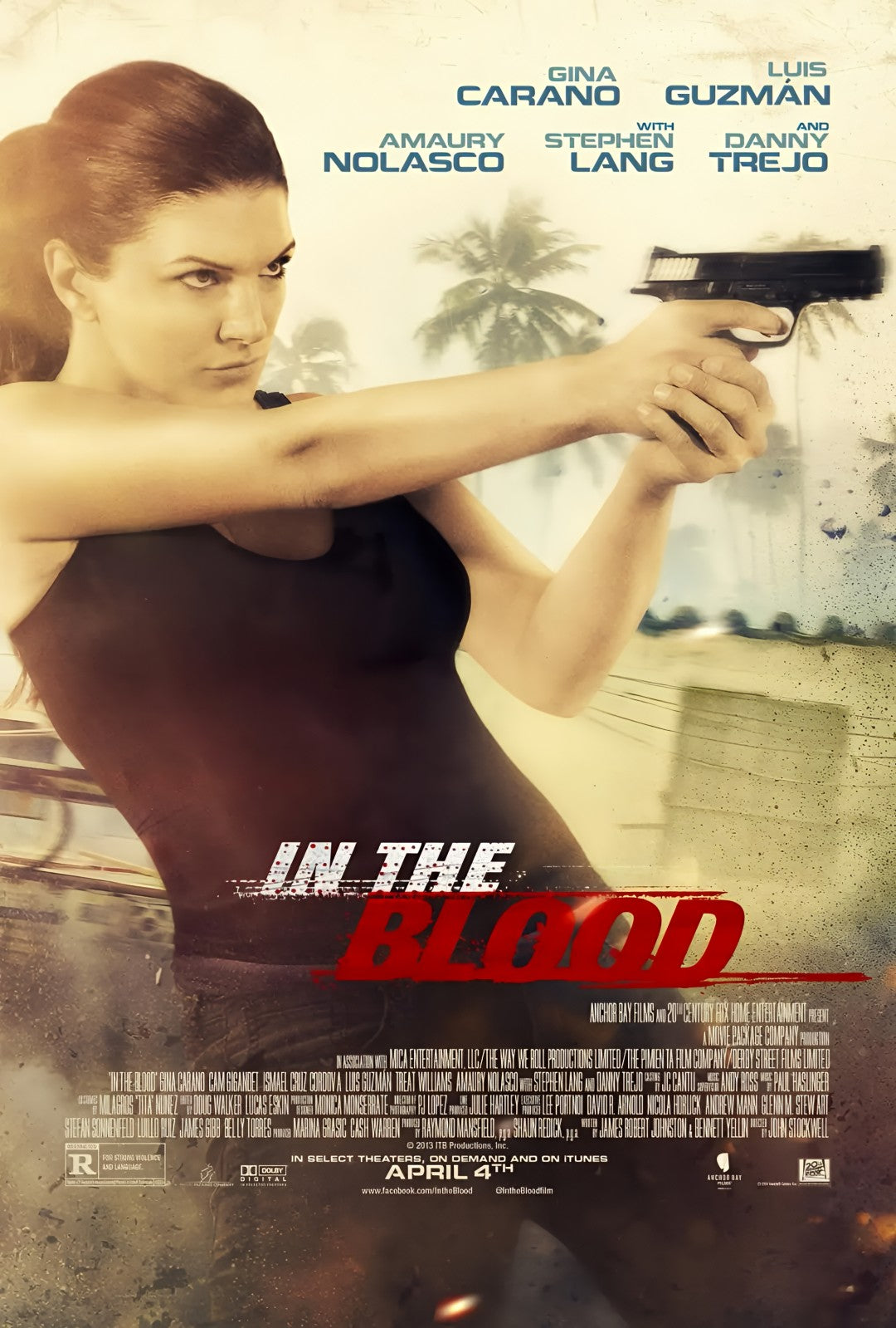 1-Disc In the Blood (2014) 1080P for Gift Movie All RegionPlay Seal Box Blu-ray