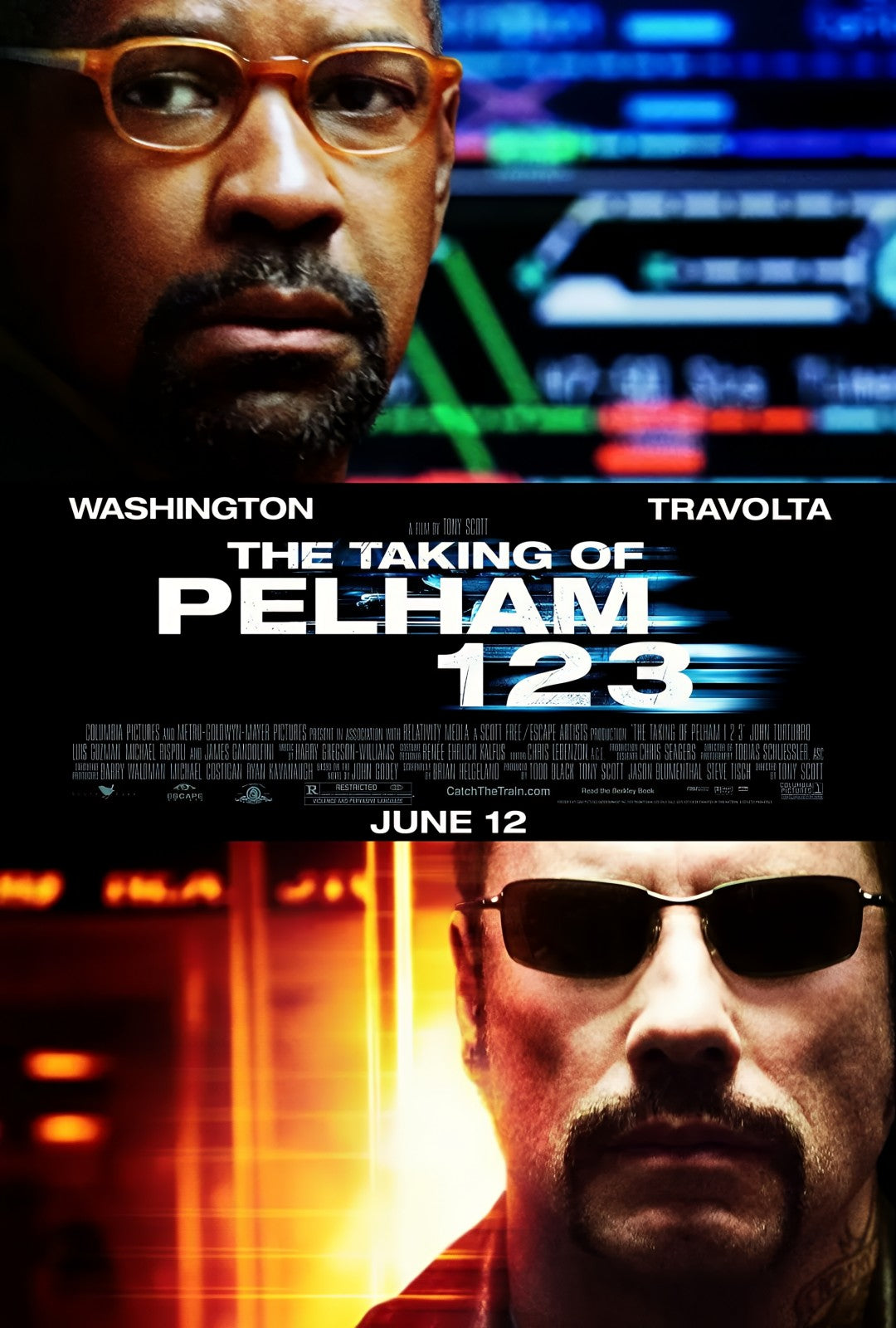 1-Disc The Taking of Pelham 123 (2009) 1080P for Gift Movie All RegionPlay Seal Box Blu-ray