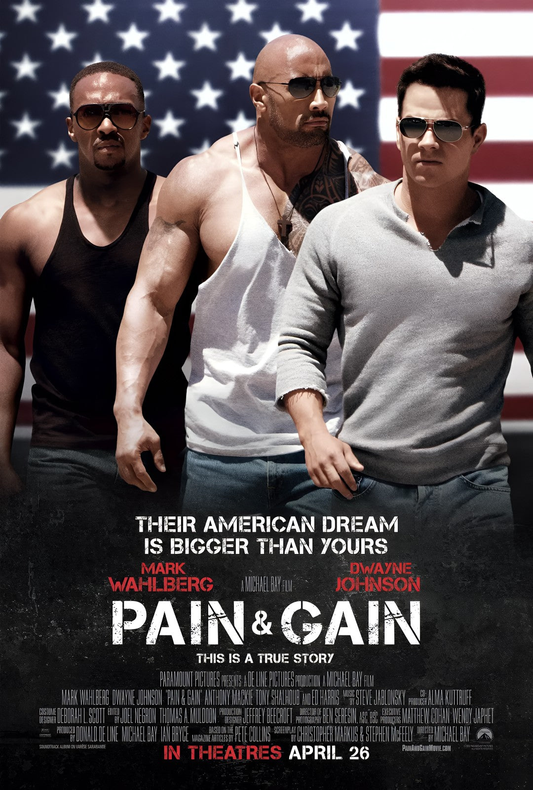1-Disc Pain & Gain (2013) 1080P for Gift Movie All RegionPlay Seal Box Blu-ray