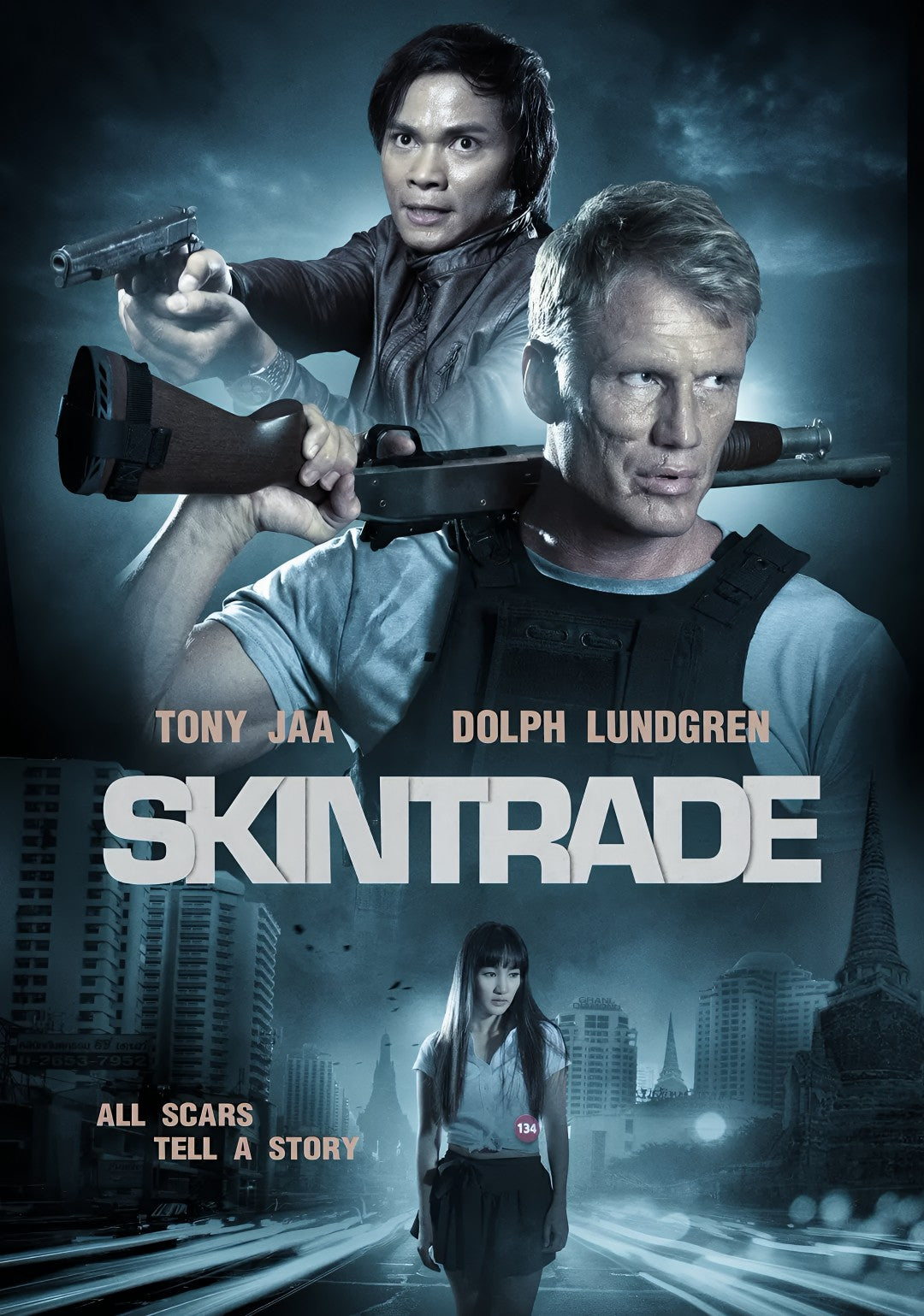 1-Disc Skin Trade (2015) 1080P for Gift Movie All RegionPlay Seal Box Blu-ray
