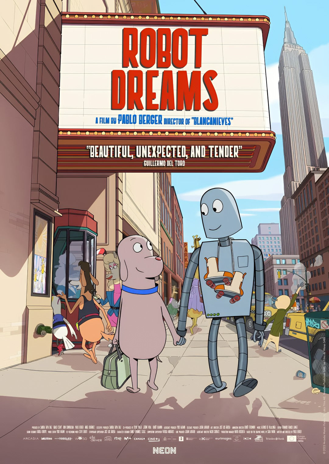1-Disc Robot Dreams (2023) 1080P for Gift Movie All RegionPlay Seal Box Blu-ray