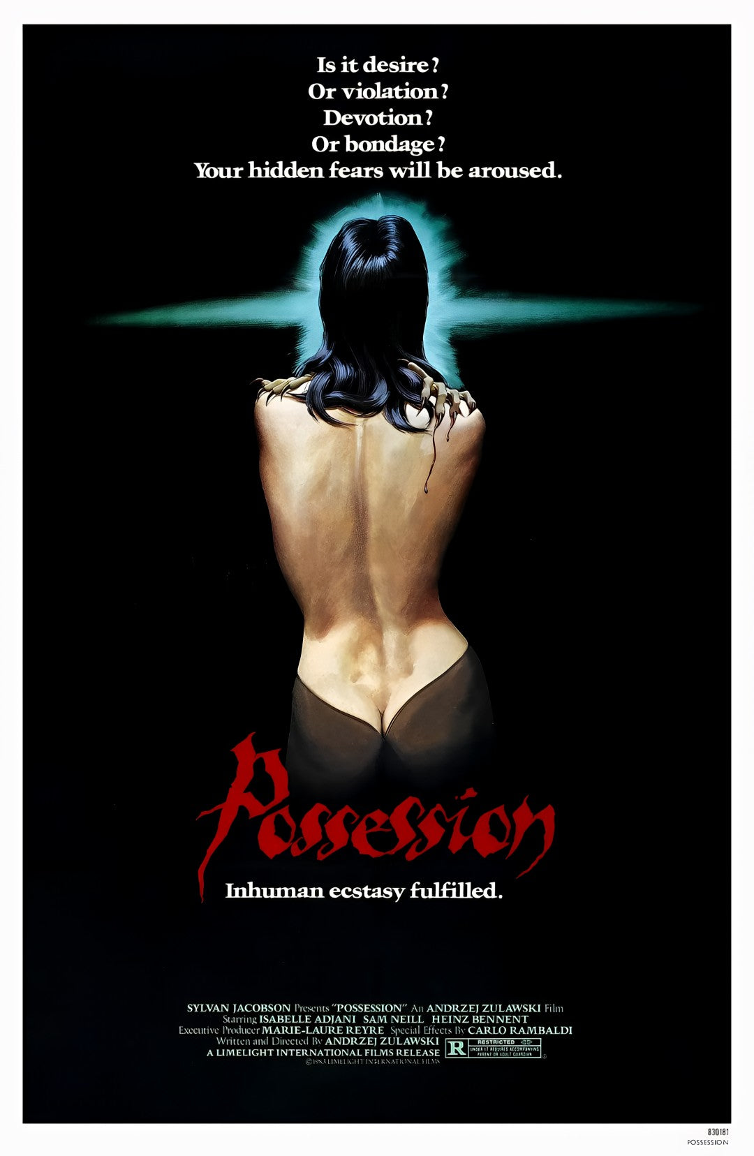 1-Disc Possession (1981) 1080P for Gift Movie All RegionPlay Seal Box Blu-ray