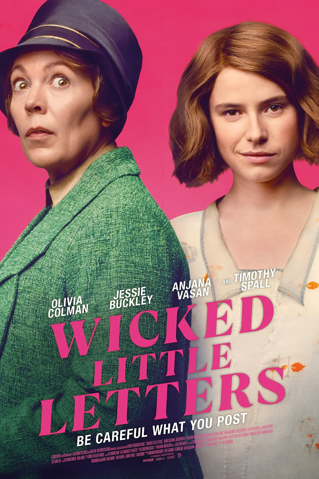 1-Disc Wicked Little Letters (2023) 1080P for Gift Movie All RegionPlay Seal Box Blu-ray