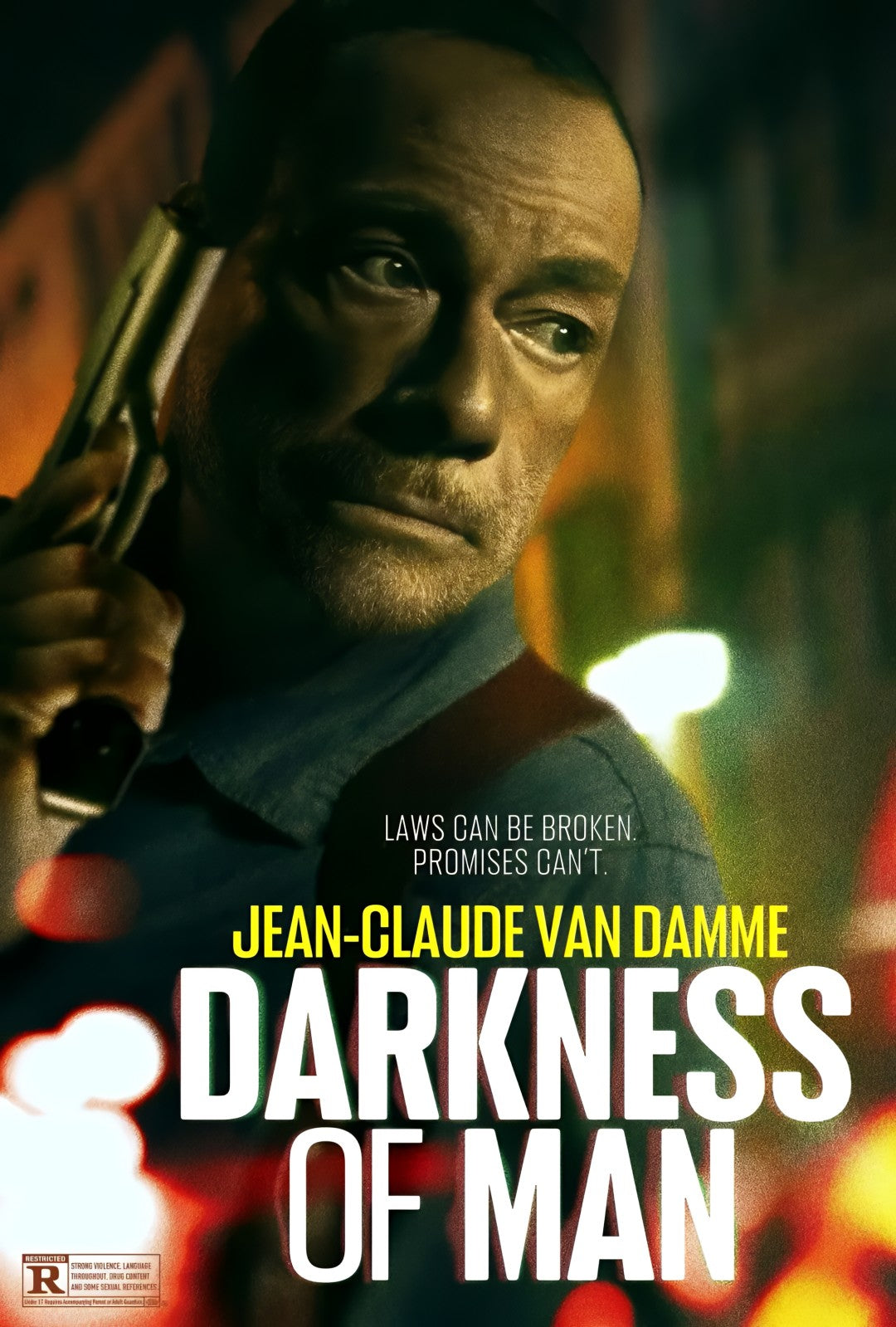 1-Disc Darkness of Man (2024) 1080P for Gift Movie All RegionPlay Seal Box Blu-ray
