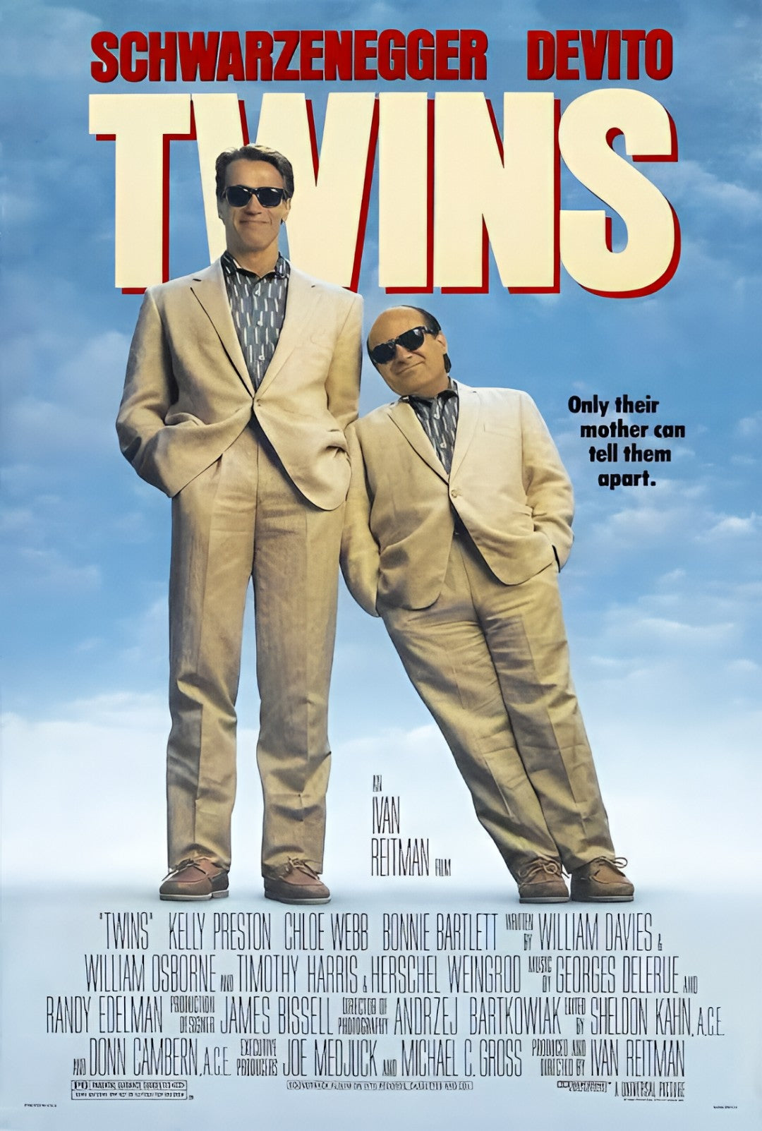 1-Disc Twins (1988) 1080P for Gift Movie All RegionPlay Seal Box Blu-ray